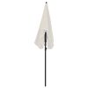 Garden Parasol with Pole 200×130 cm – Sand