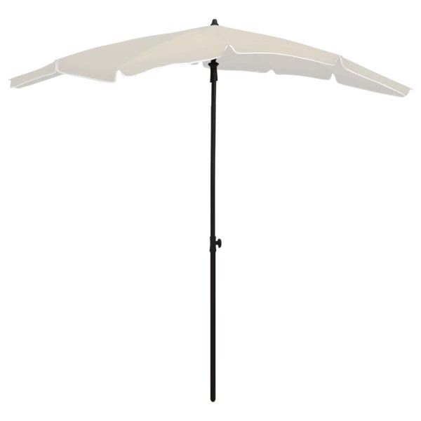 Garden Parasol with Pole 200×130 cm