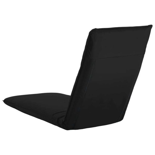 Foldable Sunlounger Oxford Fabric – Black