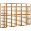 Rossington Room Divider/Trellis Solid Fir Wood – 242.5×180 cm, Brown