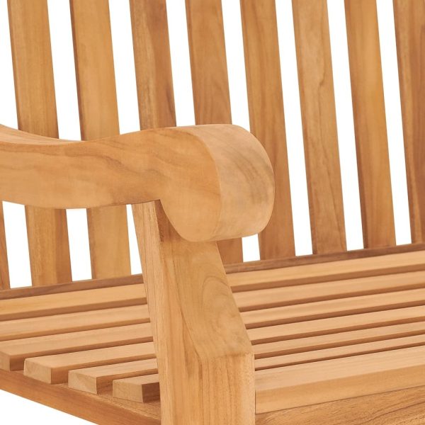 Garden Bench Solid Teak Wood – 114x69x92 cm