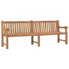 Garden Bench Solid Teak Wood – 228x69x92 cm