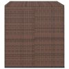 Garden Cushion Box PE Rattan 100×97.5×104 cm Brown