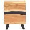 Piqua Bedside Cabinet 40x30x51 cm Solid Acacia Wood