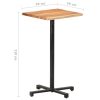 Bar Table Round Rough Mango Wood – 50x50x110 cm, Live Edge Acacia Wood