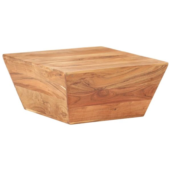 Coffee Table V-shape 66x66x30 cm – Solid Acacia Wood