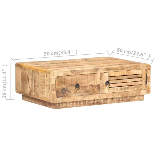 Coffee Table 90x60x29 cm – Rough Mango Wood