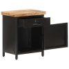 Hillsdale Bedside Cabinet 40x30x52 cm Rough Mango Wood