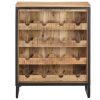 Wine Cabinet 62x33x78.5 cm Rough Mango Wood