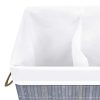 Bamboo Laundry Basket Grey 72 L