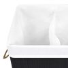 Bamboo Laundry Basket Black 72 L