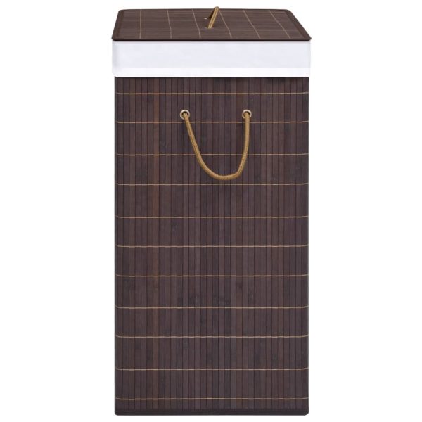 Bamboo Laundry Basket Brown 100 L