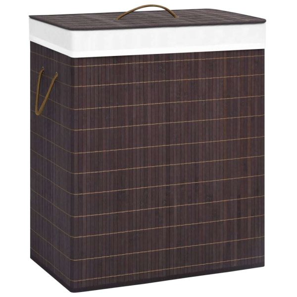 Bamboo Laundry Basket Brown 100 L