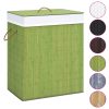 Bamboo Laundry Basket Green 100 L