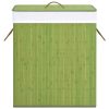 Bamboo Laundry Basket Green 100 L