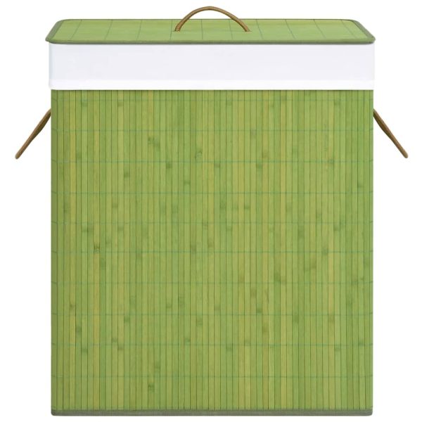 Bamboo Laundry Basket Green 100 L