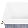 Bamboo Laundry Basket Grey