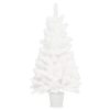 Artificial Christmas Tree Lifelike Needles White – 65×35 cm