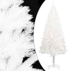 Artificial Christmas Tree Lifelike Needles White – 210×105 cm