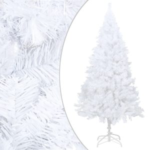 Artificial Christmas Tree with Thick Branches PVC – 150×80 cm, White