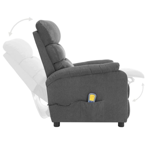 Massage Recliner Fabric – Light Grey