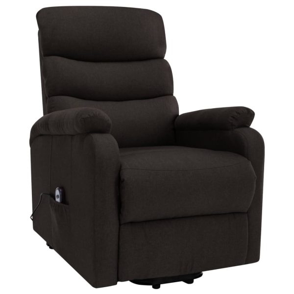 Stand-up Massage Recliner Fabric – Dark Brown