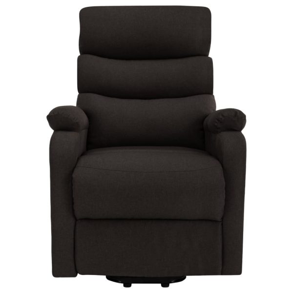 Stand-up Massage Recliner Fabric – Dark Brown