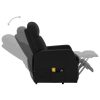 Stand-up Massage Recliner Faux Leather – Black