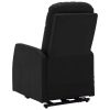 Stand-up Massage Recliner Faux Leather – Black