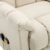 Stand-up Massage Recliner Fabric – Cream