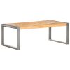 Coffee Table 110x60x40 cm Solid Wood with Sheesham Finish – Grey