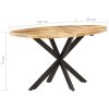 Dining Table – 140x80x75 cm, Solid Mango Wood