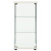 Storage Cabinet Tempered Glass – 42.5×36.5×86 cm, White