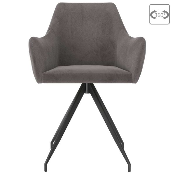 Dining Chairs Velvet – Dark Grey, 2