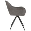 Dining Chairs Velvet – Dark Grey, 2