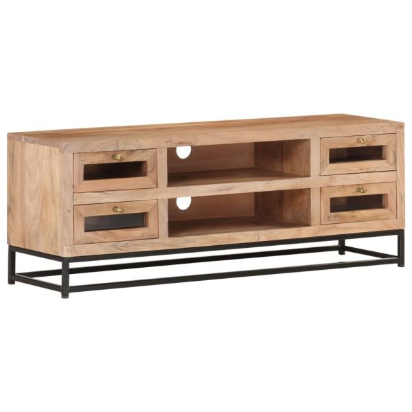 Hazleton TV Cabinet 110x30x40 cm Solid Acacia Wood