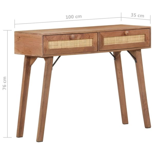 Console Table 100x35x76 cm Solid Mango Wood