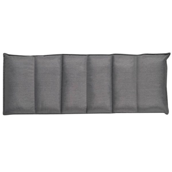 Folding Floor Longue Grey Fabric