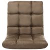 Folding Floor Chair Microfibre – Taupe