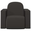 2-in-1 Children Sofa Faux Leather – Black