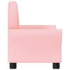 Children Sofa Faux Leather – Pink