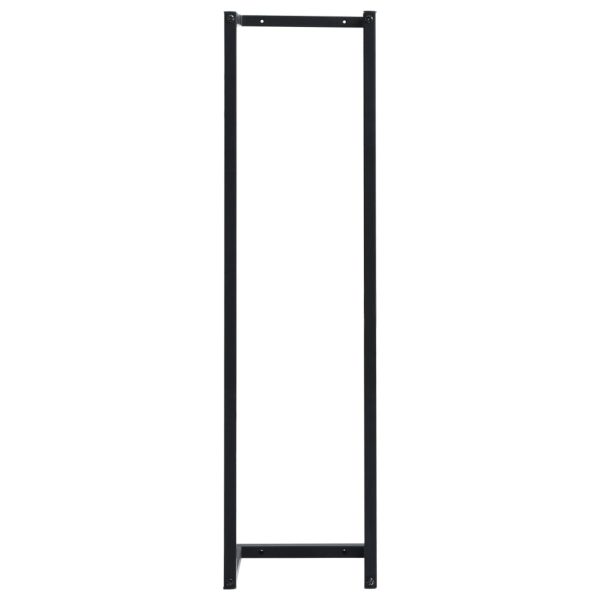 Towel Rack Iron – 25x20x95 cm, Black