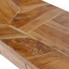 Coffee Table Erosion Solid Teak Wood 110x60x38 cm