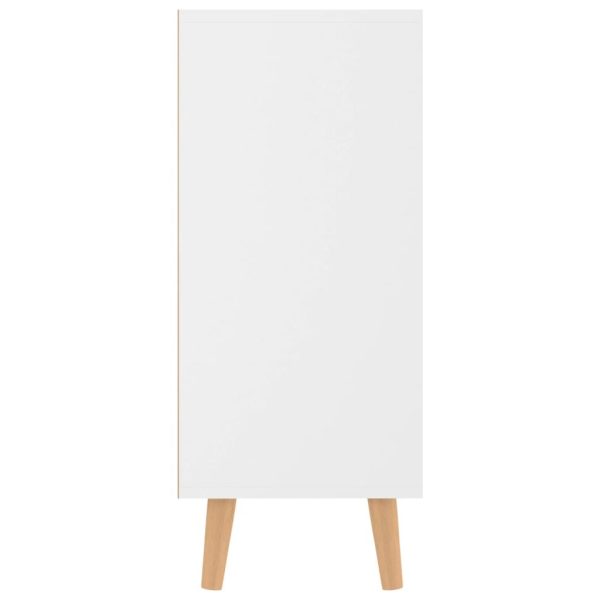 Sideboard 90x30x72 cm Engineered Wood – High Gloss White