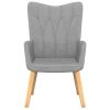 Relaxing Chair Fabric – Light Grey, Without Footrest