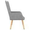 Relaxing Chair Fabric – Light Grey, Without Footrest