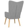 Relaxing Chair Fabric – Light Grey, Without Footrest