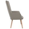 Relaxing Chair Velvet – Light Grey, Without Footrest