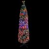 Artificial Slim Christmas Tree with Stand Fibre Optic – 64×35 cm