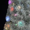 Artificial Christmas Tree with LED Fibre Optic – 64×35 cm, White